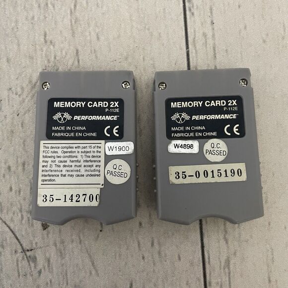 2 Playstation Memory Card PS1 2X Performance - Picture 3 of 3